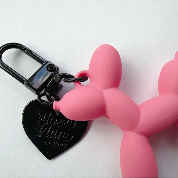 10 Sets ( 10 Pink + 10 Black) Pink and Black Balloon Dog Keychains Mezzo - Picture 2 of 8
